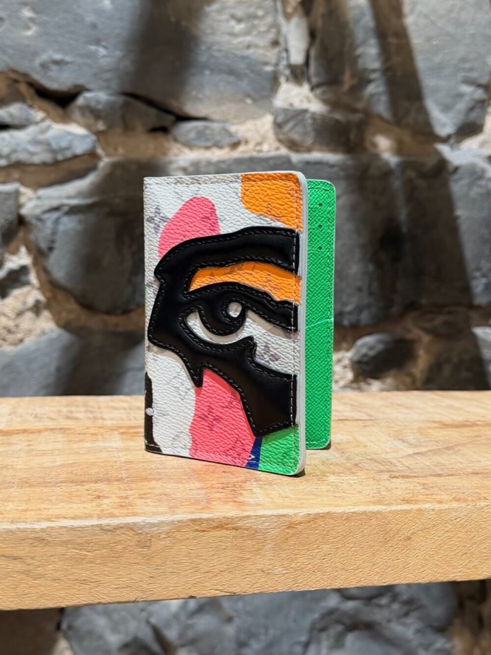Louis Vuitton FW23 KidSuper Portrait Eye Multicolour Camo Pocket Organizer